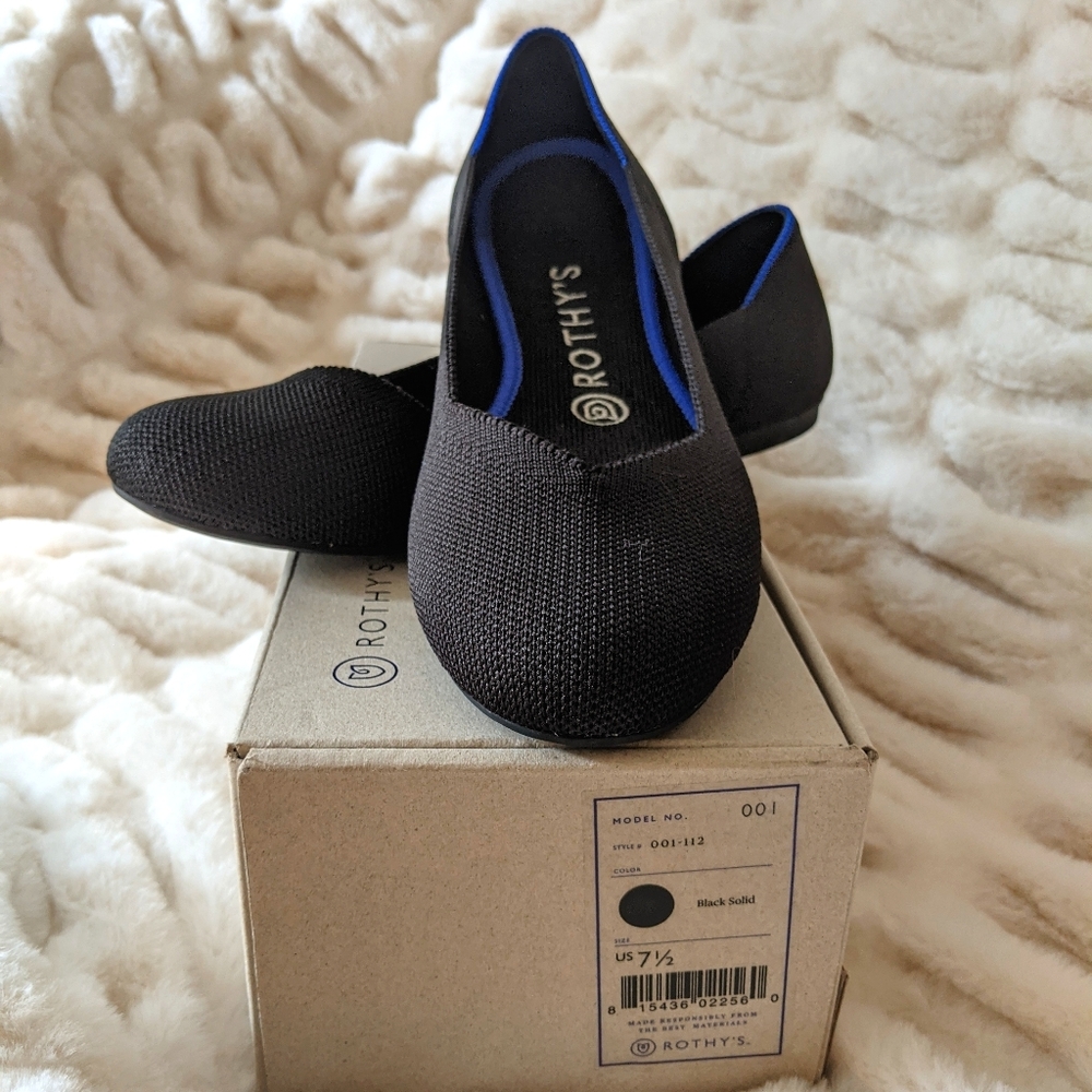 Rothy's Black Ballet Flats